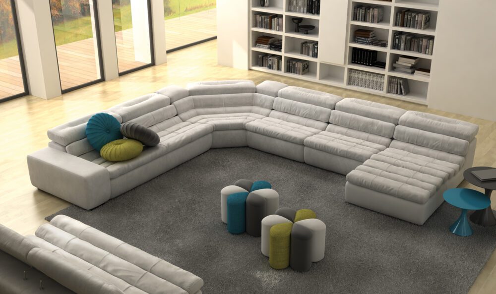 Ideas de decoración con sofás modulares que te encantarán